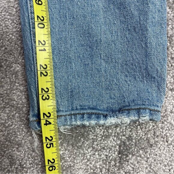 Abercrombie & Fitch Jeans Women’s 27 Short Blue Skinny High Rise Ripped Holes - Picture 11 of 13